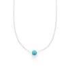 16" + 2" Floating Blue Magnesite Bead Necklace