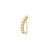 14 Karat Gold Plated Bezel CZ Ear Climbers