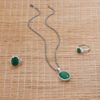 Oval Faceted Beryl Pendant